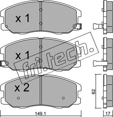 Fri.Tech. 794.0 - Əyləc altlığı dəsti, əyləc diski furqanavto.az