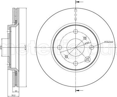 Fri.Tech. BD0999 - Əyləc Diski furqanavto.az