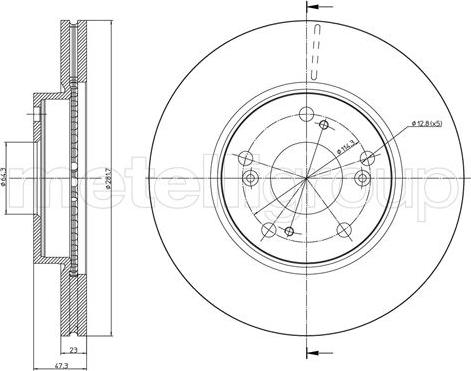 Fri.Tech. BD0942 - Əyləc Diski furqanavto.az