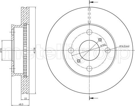 Fri.Tech. BD0969 - Əyləc Diski furqanavto.az