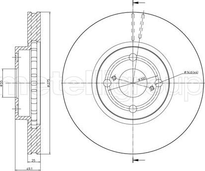 Fri.Tech. BD0933 - Əyləc Diski furqanavto.az