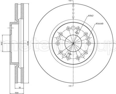 Fri.Tech. BD0444 - Əyləc Diski furqanavto.az