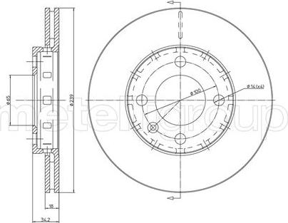 Fri.Tech. BD0454 - Əyləc Diski furqanavto.az