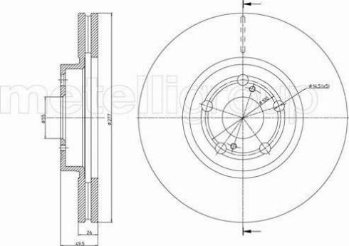 Fri.Tech. BD0461 - Əyləc Diski furqanavto.az