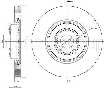 Fri.Tech. BD0463 - Əyləc Diski furqanavto.az