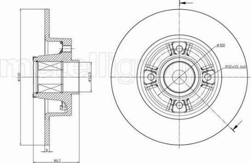 Fri.Tech. BD0416 - Əyləc Diski furqanavto.az