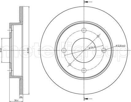 Fri.Tech. BD0418 - Əyləc Diski furqanavto.az