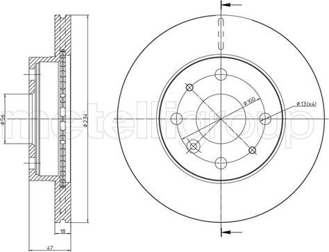 Fri.Tech. BD0482 - Əyləc Diski furqanavto.az