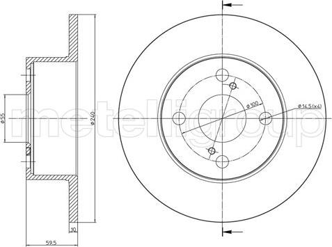 Fri.Tech. BD0487 - Əyləc Diski furqanavto.az