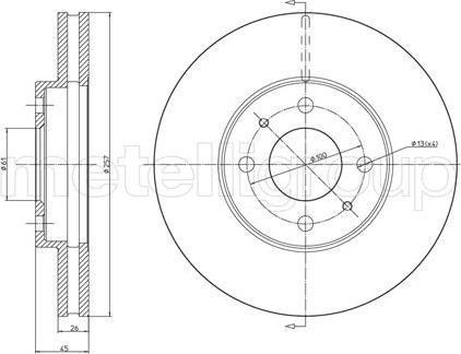 Fri.Tech. BD0435 - Əyləc Diski furqanavto.az