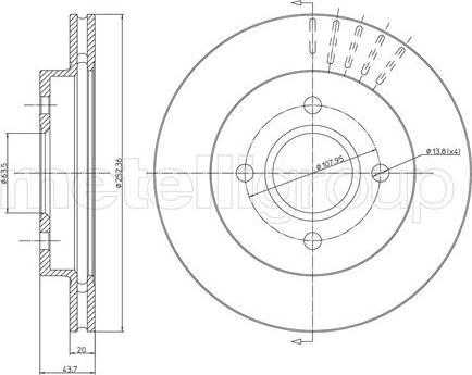 Fri.Tech. BD0422 - Əyləc Diski furqanavto.az