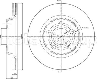 Fri.Tech. BD0472 - Əyləc Diski furqanavto.az