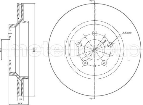 Fri.Tech. BD0545 - Əyləc Diski furqanavto.az