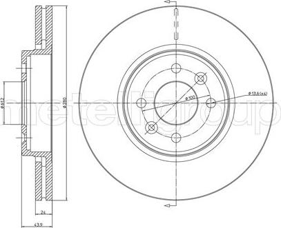 Fri.Tech. BD0540 - Əyləc Diski furqanavto.az