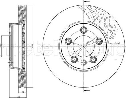 Fri.Tech. BD0559 - Əyləc Diski furqanavto.az