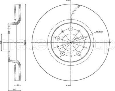 Fri.Tech. BD0554 - Əyləc Diski furqanavto.az