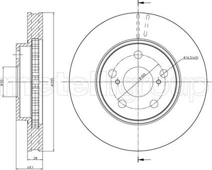 Fri.Tech. BD0555 - Əyləc Diski furqanavto.az