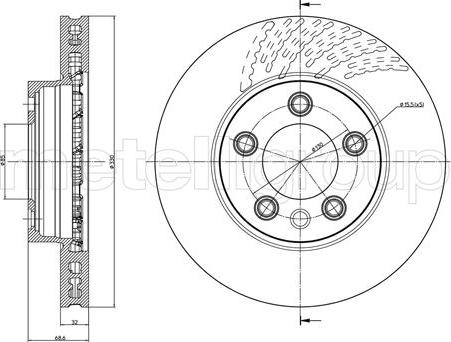 Fri.Tech. BD0557 - Əyləc Diski furqanavto.az