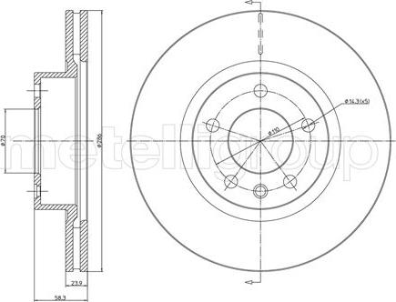 Fri.Tech. BD0500 - Əyləc Diski furqanavto.az