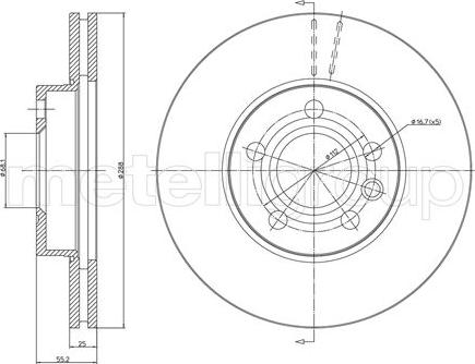 Fri.Tech. BD0503 - Əyləc Diski furqanavto.az