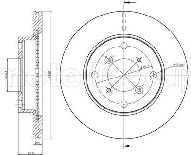 Fri.Tech. BD0526 - Əyləc Diski furqanavto.az