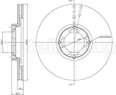 Fri.Tech. BD0527 - Əyləc Diski furqanavto.az