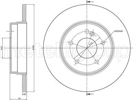 Fri.Tech. BD0698 - Əyləc Diski furqanavto.az