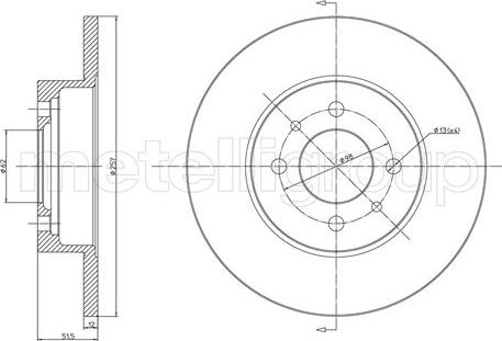 Fri.Tech. BD0644 - Əyləc Diski furqanavto.az