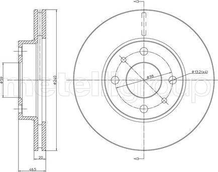 Fri.Tech. BD0640 - Əyləc Diski furqanavto.az