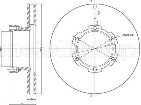 Fri.Tech. BD0603 - Əyləc Diski furqanavto.az