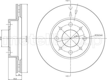 Fri.Tech. BD0686 - Əyləc Diski furqanavto.az