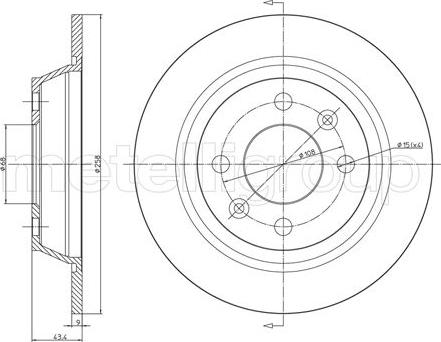 Fri.Tech. BD0057 - Əyləc Diski furqanavto.az