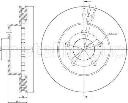 Fri.Tech. BD0087 - Əyləc Diski furqanavto.az