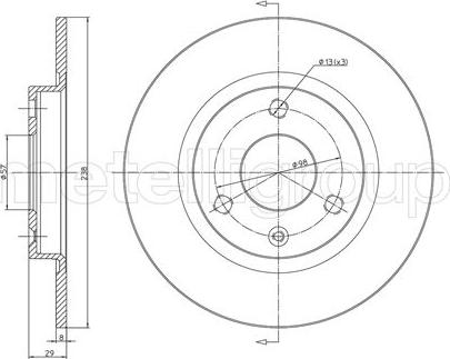 Fri.Tech. BD0035 - Əyləc Diski furqanavto.az