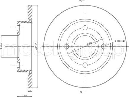 Fri.Tech. BD0140 - Əyləc Diski furqanavto.az