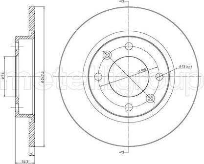 Fri.Tech. BD0166 - Əyləc Diski furqanavto.az