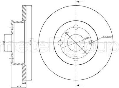 Fri.Tech. BD0160 - Əyləc Diski furqanavto.az