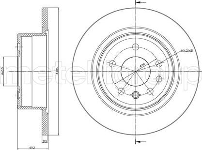 Fri.Tech. BD0185 - Əyləc Diski furqanavto.az