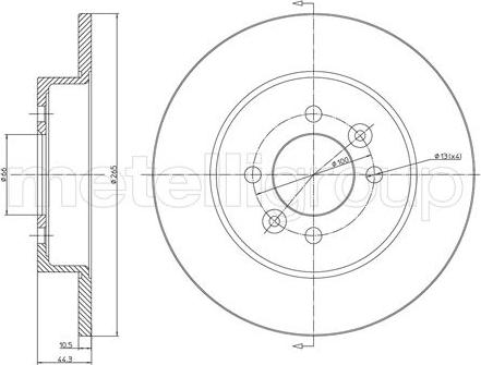 Fri.Tech. BD0181 - Əyləc Diski furqanavto.az