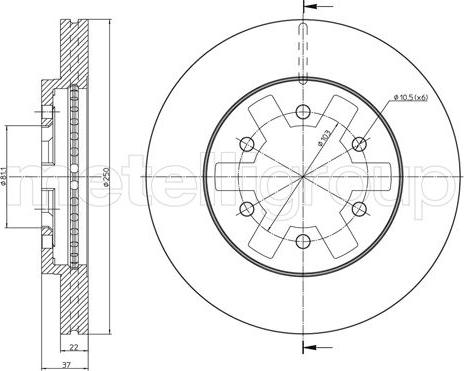 Fri.Tech. BD0896 - Əyləc Diski furqanavto.az