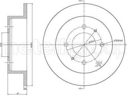 Fri.Tech. BD0845 - Əyləc Diski furqanavto.az