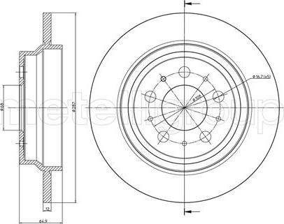 Fri.Tech. BD0855 - Əyləc Diski furqanavto.az