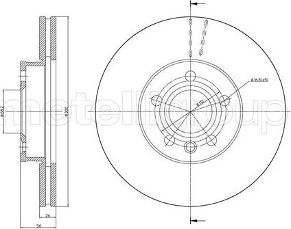 Fri.Tech. BD0807 - Əyləc Diski furqanavto.az