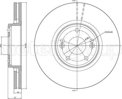 Fri.Tech. BD0815 - Əyləc Diski furqanavto.az