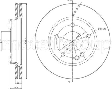 Fri.Tech. BD0839 - Əyləc Diski furqanavto.az