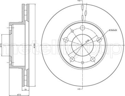 Fri.Tech. BD0834 - Əyləc Diski furqanavto.az