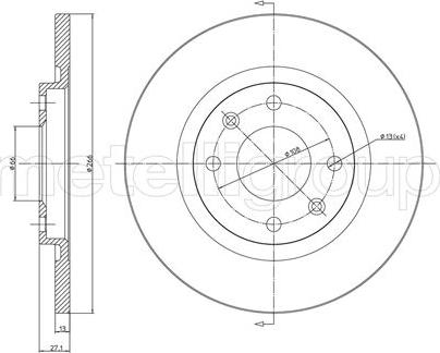 Fri.Tech. BD0835 - Əyləc Diski furqanavto.az