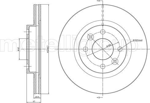 Fri.Tech. BD0836 - Əyləc Diski furqanavto.az