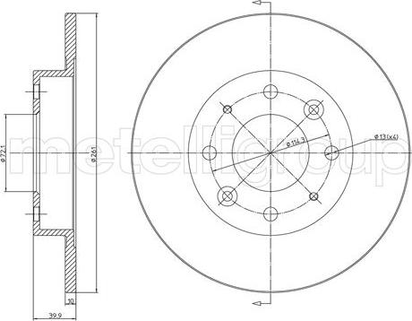 Fri.Tech. BD0871 - Əyləc Diski furqanavto.az