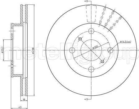 Fri.Tech. BD0351 - Əyləc Diski furqanavto.az